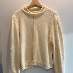 Aritzia Wilfred Cream Sweater Size L